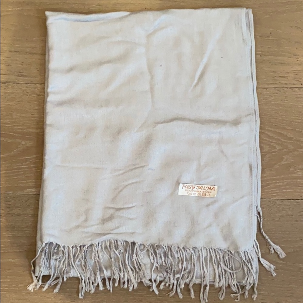 Light Grey Blue Pasmina NWOT